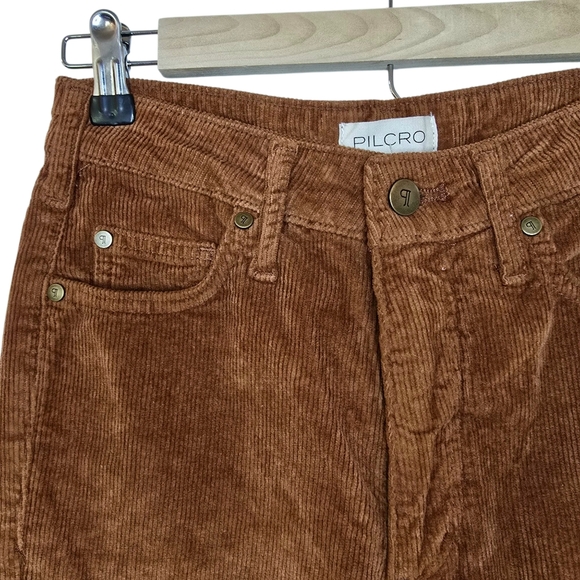 Pilcro The Scotty Cuffed High Rise Straight-Leg Jeans - Corduroy Edition - Picture 6 of 11